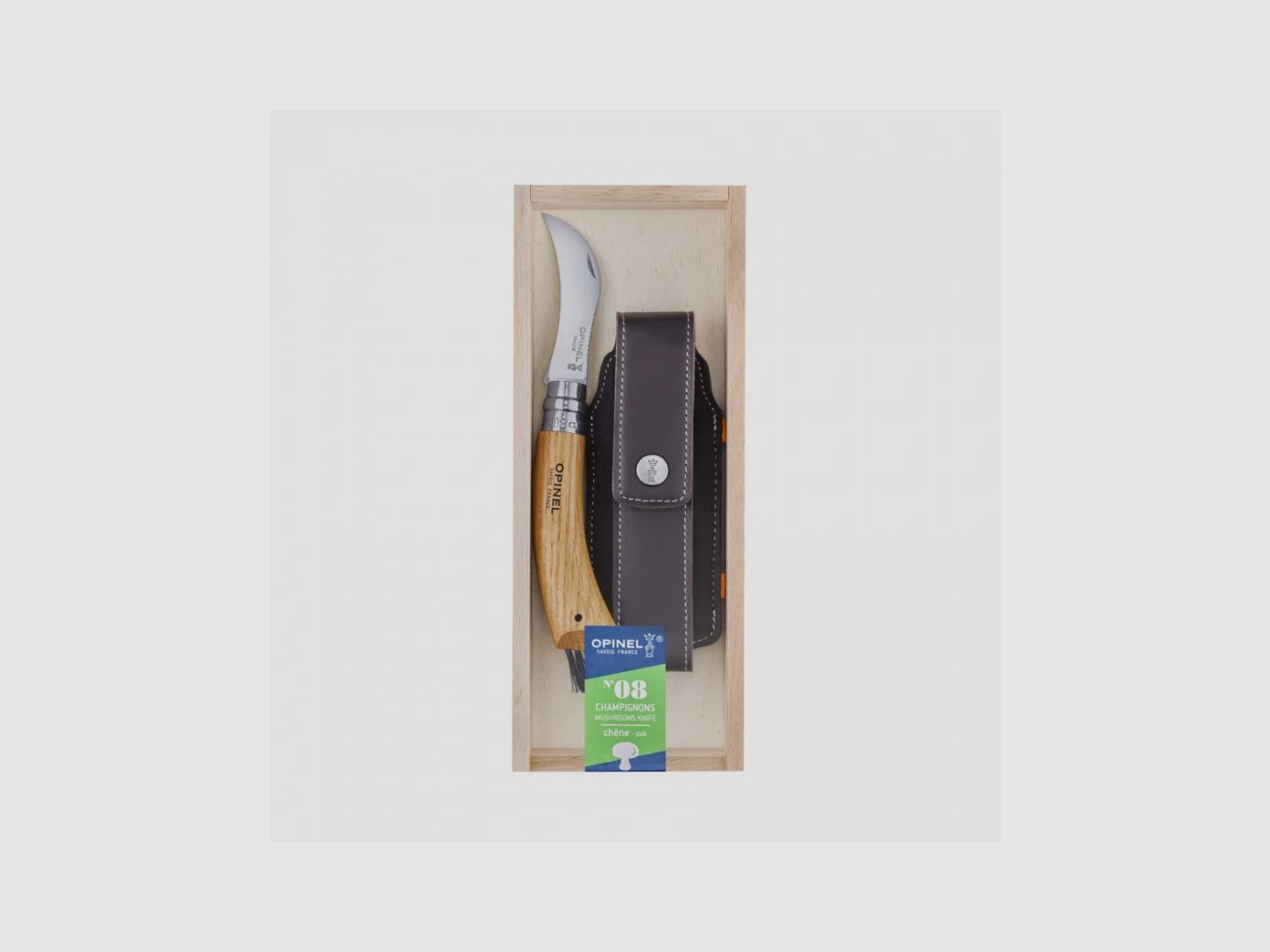 FALTMESSER OPINEL N°8 CHAMPIGNON + ETUI IM KASTEN, Bild 3 von 4