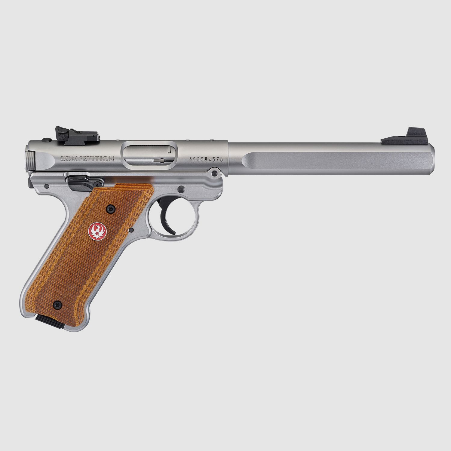 RUGER PISTOLE MARK IV COMPETITION .22 LR 6,9"/17,48CM SATINIERTER EDELSTAHL