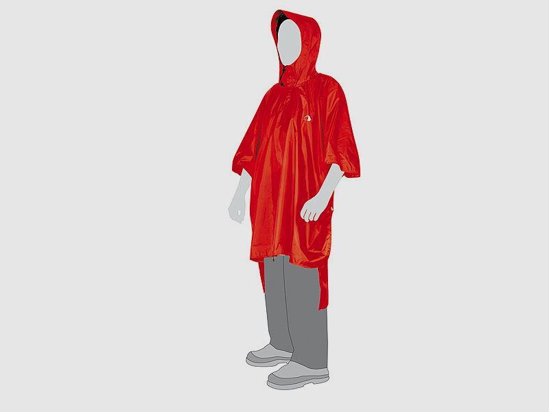 TATONKA Poncho 1 Red XS/S