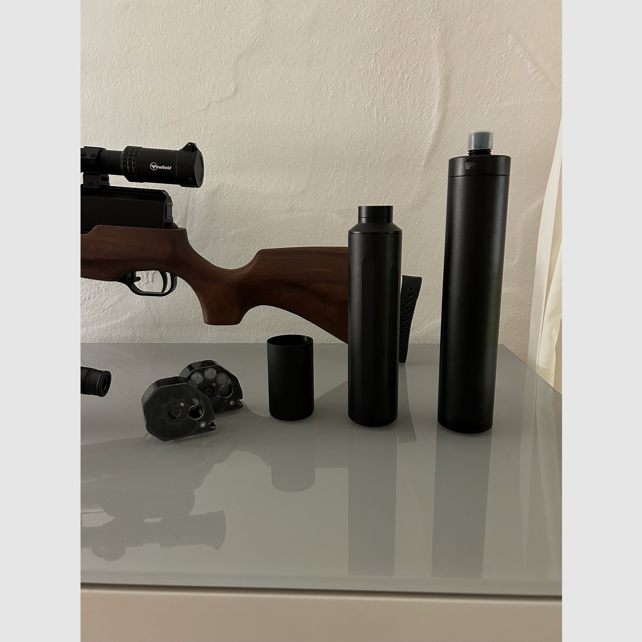 AEA Zeus .68 + AEA Megalodon .50 OVP i akcesoria (tłumik, optyka itp.)