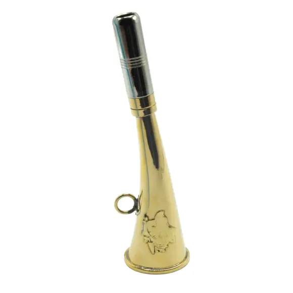 Rufhorn Messing Dekor Wildschwein 16 cm, Bild 1 von 14