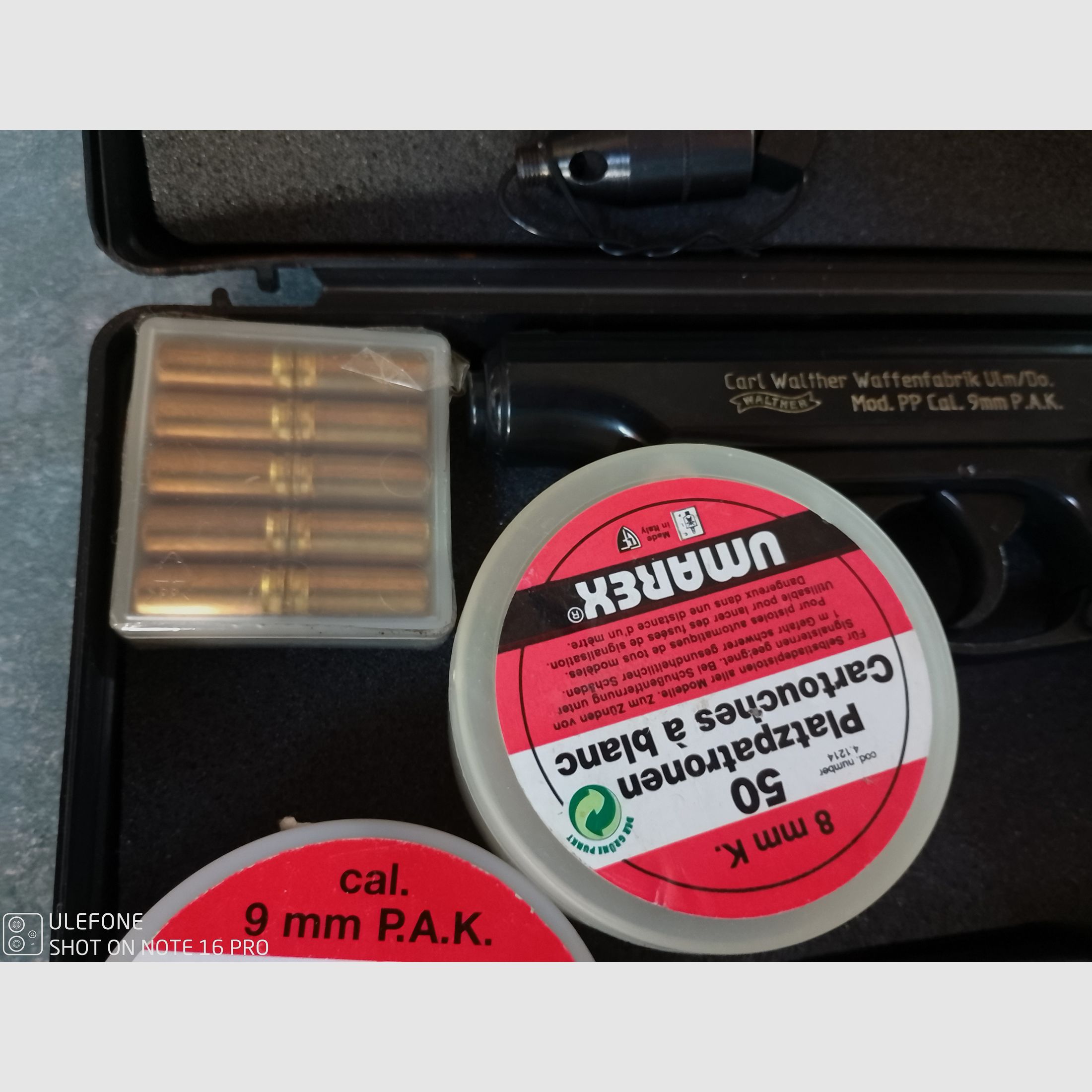 Walther P99 kal.9mm, Traangas, Flubberpatronen, Vuurwerk, Pistool