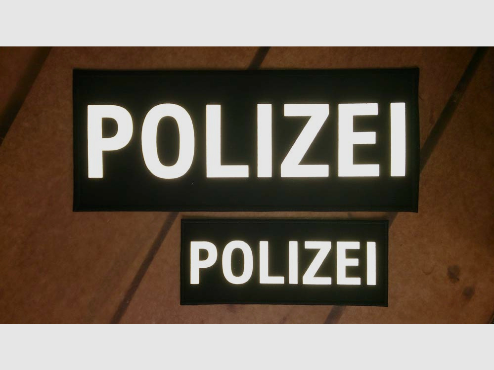 ABZEICHEN POLIZEI 25x10.5 CM