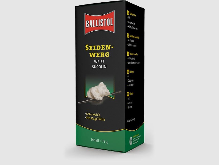 Ballistol Sucolin Seidenwerg KK 75 g weiß Reinigungszubehör für Waffen