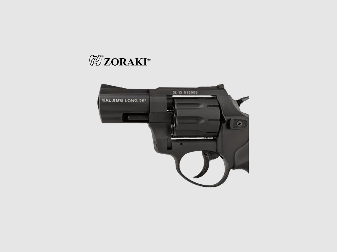 ZORAKI alarmrevolver R1-2,5" R125GP Zwart – green munitie 6 mm, afbeelding 5 van 5