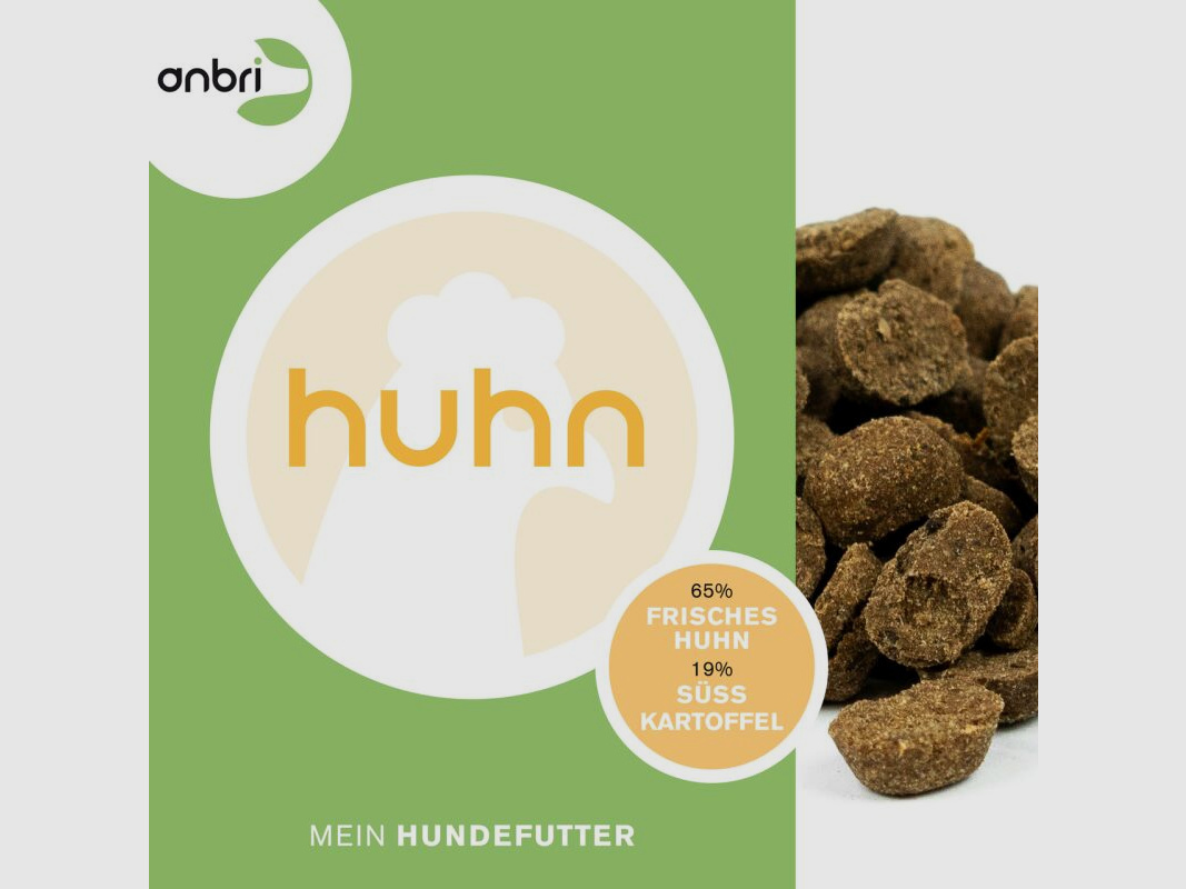 anbri gebackenes Hundetrockenfutter Frisches Huhn mit Süßkartoffeln