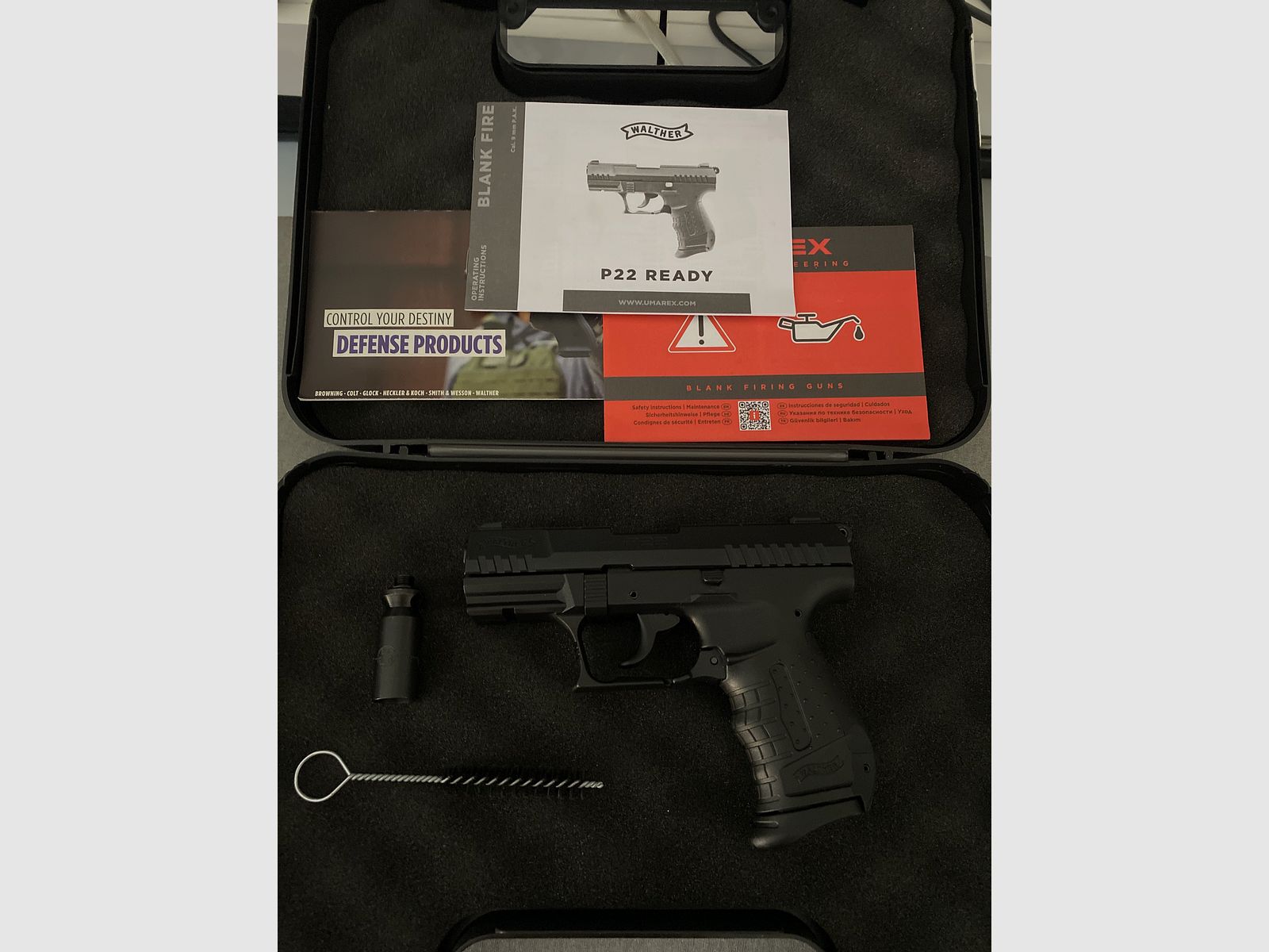 Walther P22 Ready 9mm P.A.K. mit Koffer Neu