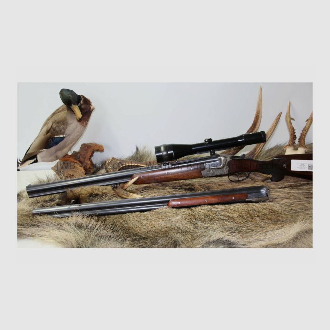 Merkel Bockbüchsflinte mit Bockdoppelflinten-Wechsellauf und variablem Zeis 12/70;7x57R