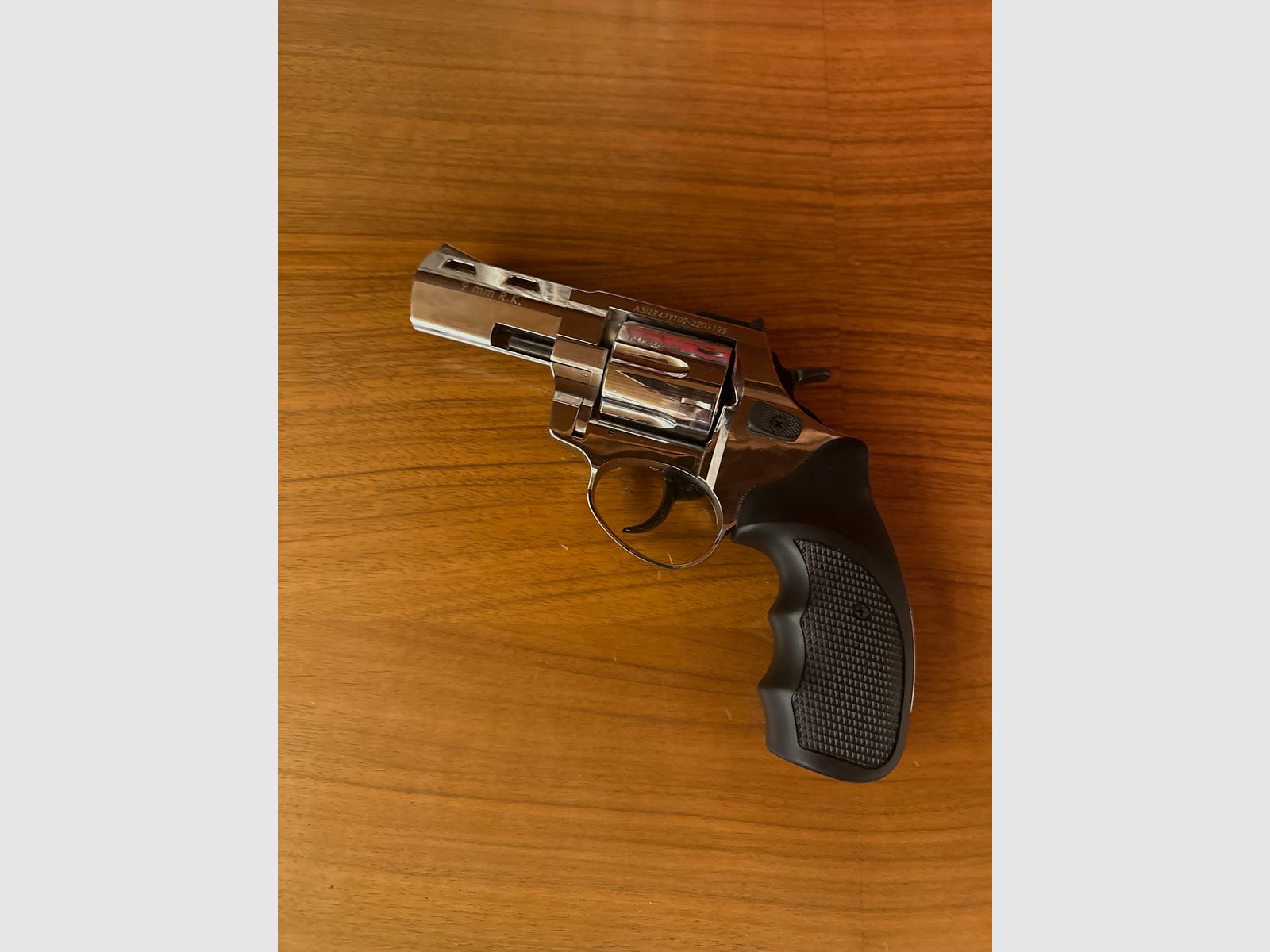 Zoraki R2 blank firing gun black 3 inches chrome