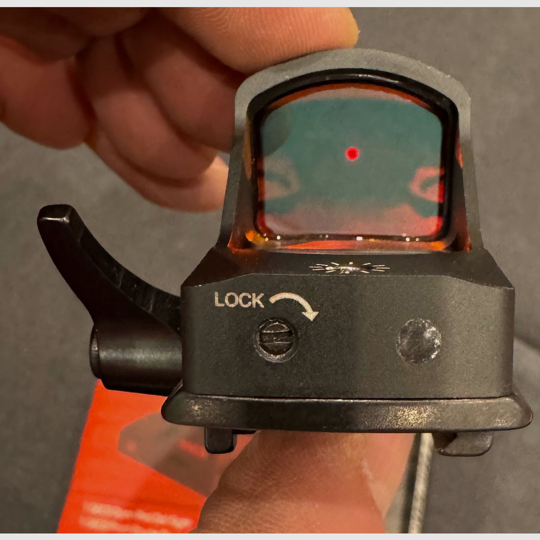 GECO Open Red Dot Sight - Rotpunktvisier 2 MOA con attacco Picatinny & OVP