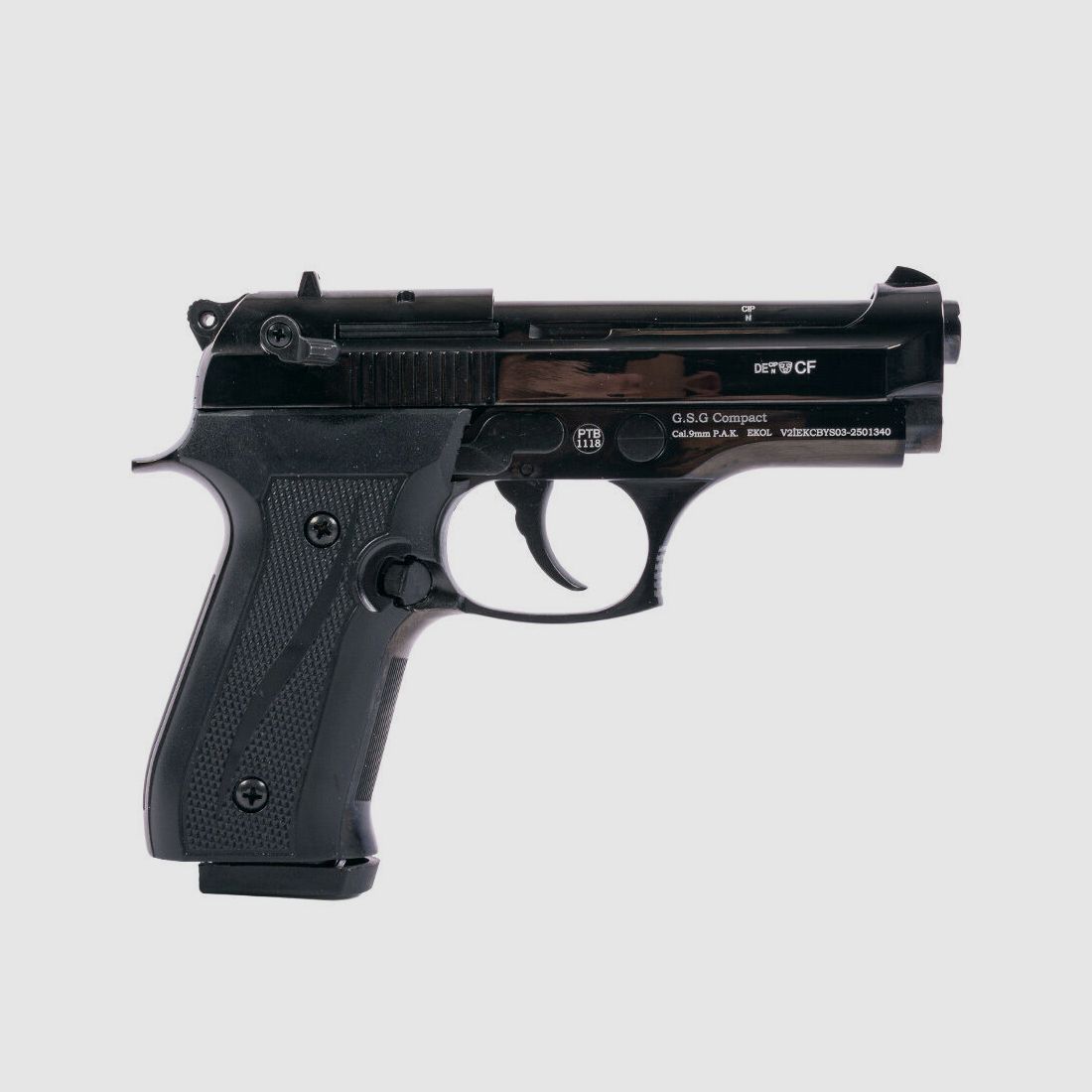 Ekol Firat Compact zwarte gaspistool P.A.K.