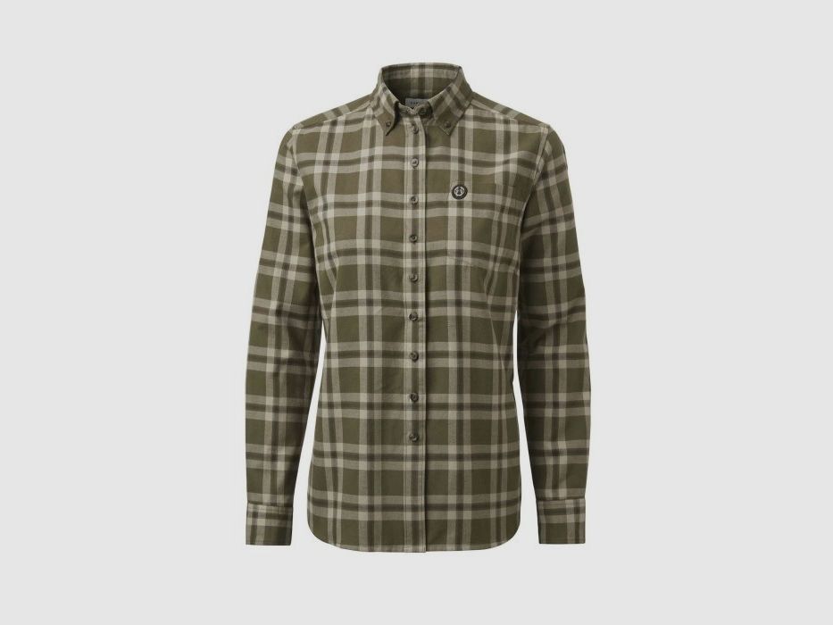 Koszula damska Chevalier Teal Light Flannel Olive Green Checked (1060235-C6033), zdjęcie 1 z 6
