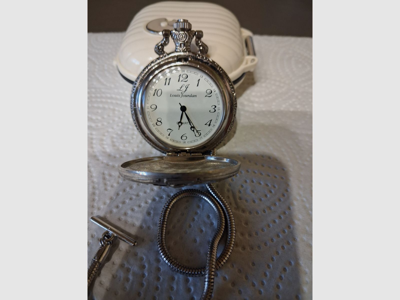 Orologio da tasca con motivo di caccia