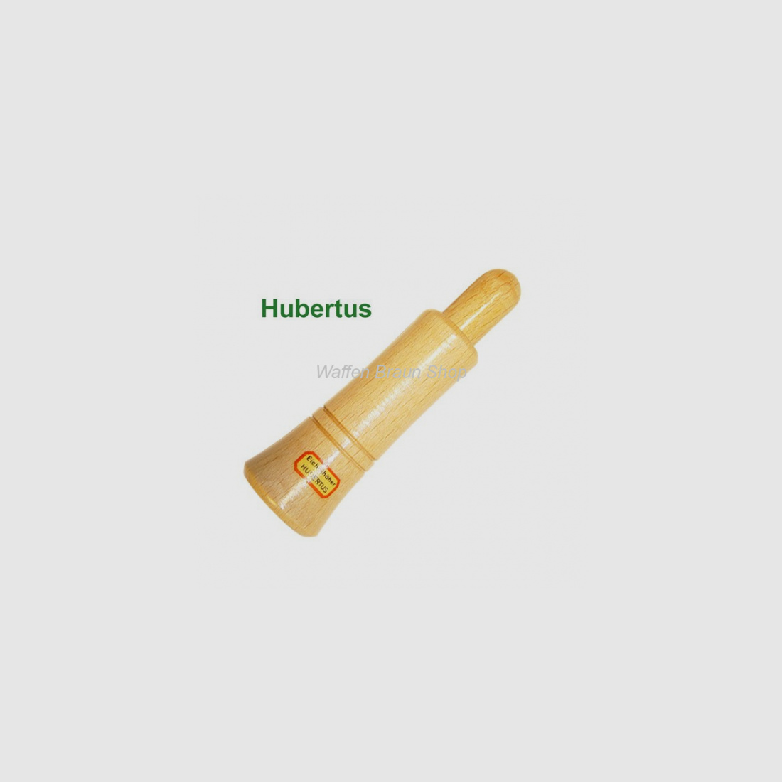 HUBERTUS Eichelhäherlocker aus poliertem Holz. 8,5 cm lang
