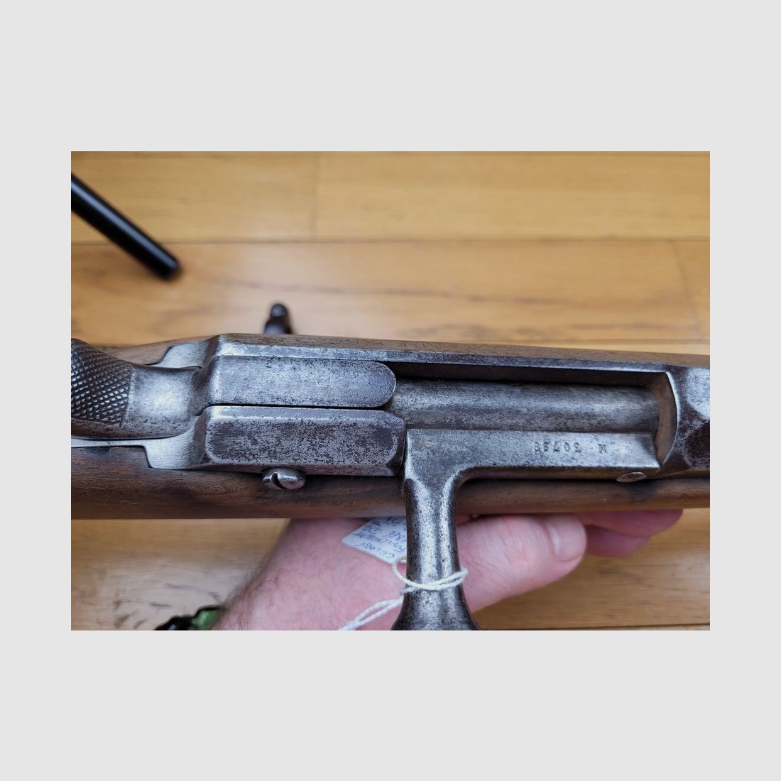 Wyjątkowy zestaw karabinu Chassepot 1866 – koniec 1871 - monomatyczny z bagnetem SA z numerem karabinu TBE+, zdjęcie 10 z 32