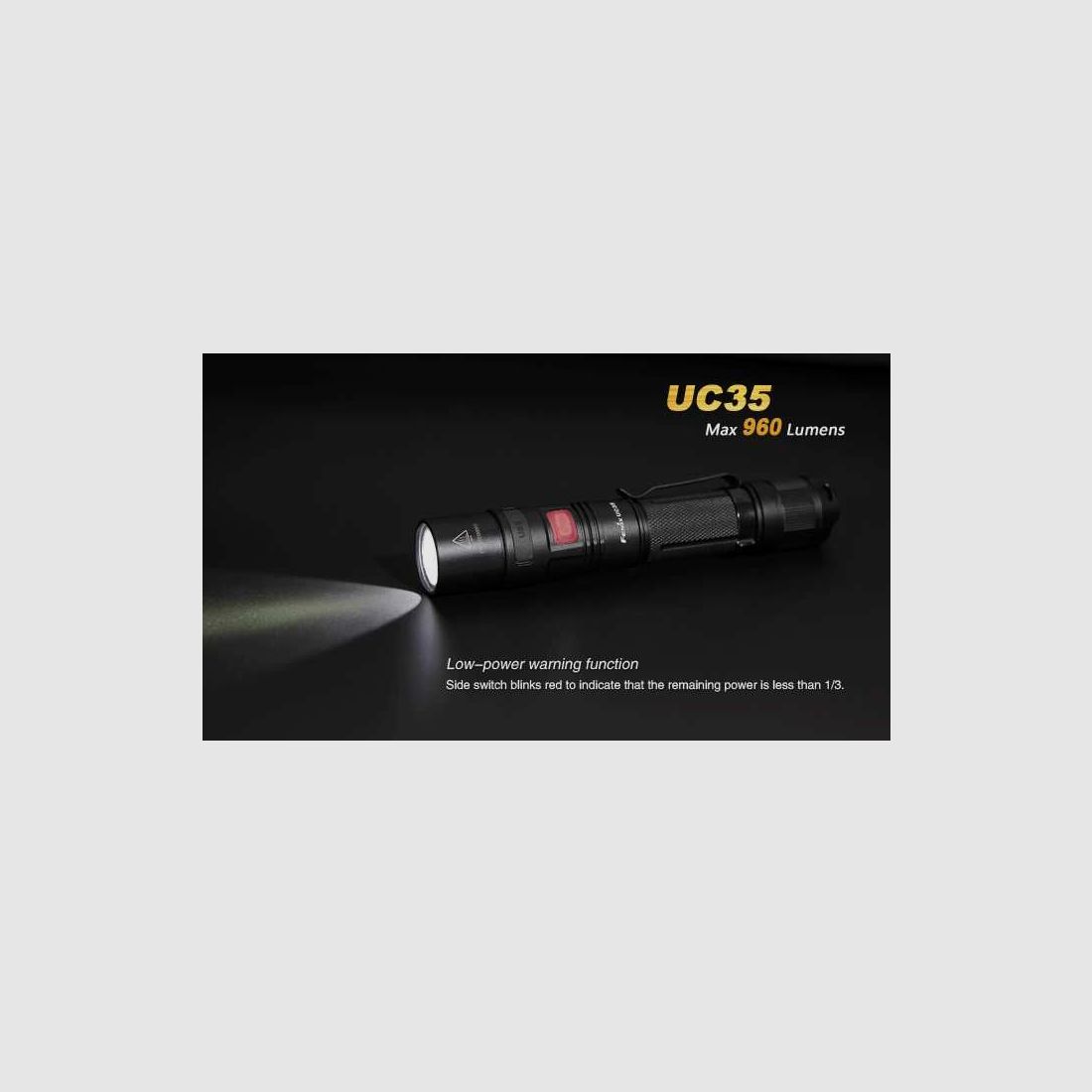 LAMPE TORCHE RECHARGEABLE FENIX UC35 960 lm, image 7 sur 8
