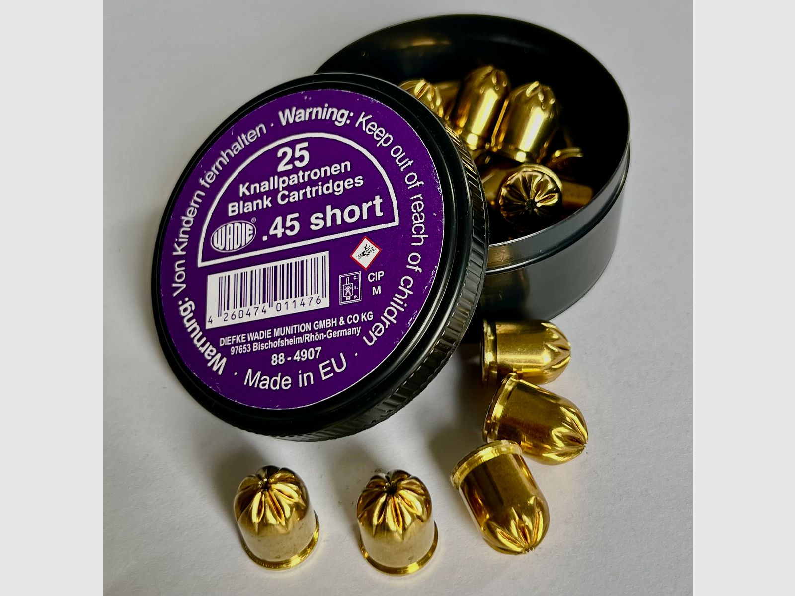 Wadie Knallpatronen Kal. .45 short 25 St.