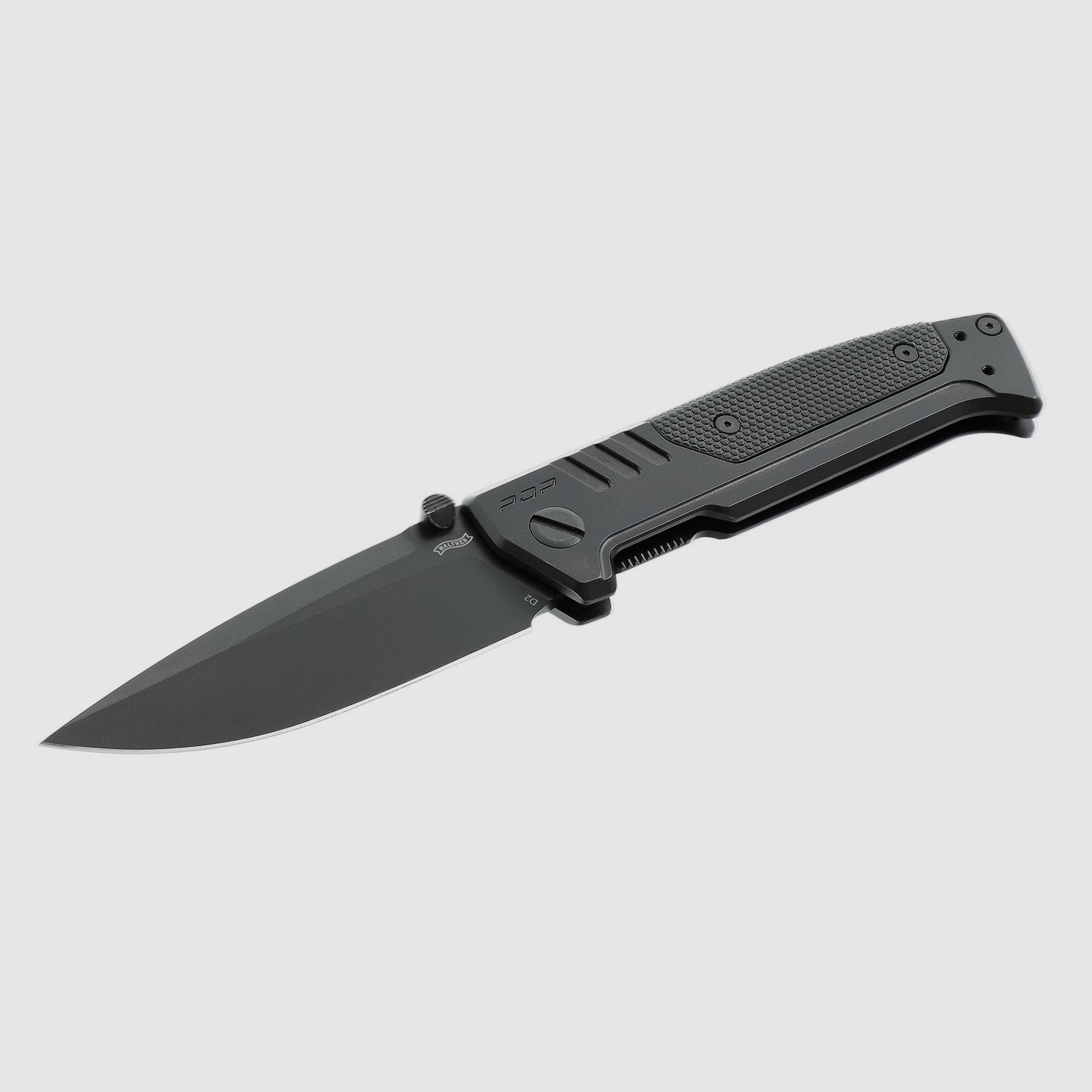 Umarex 5.0897 Messer Walther PDP Steel Frame Spearpoint Folding Knife BLK-BLK