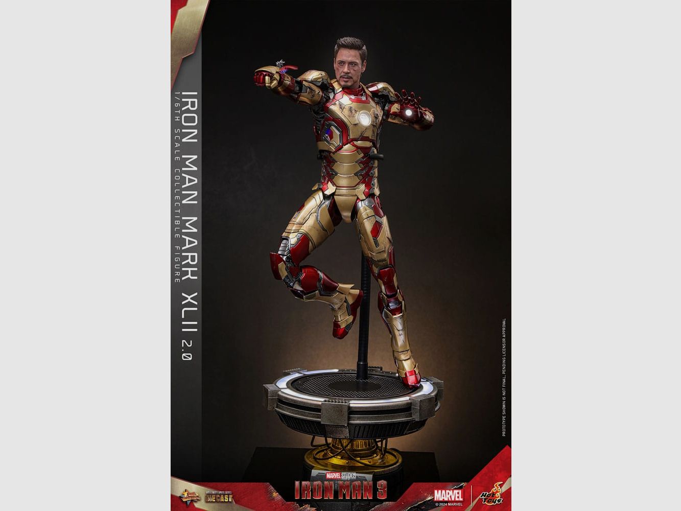 Iron Man 3 Movie Masterpiece Diecast Actionfigur 1/6 Iron Man Mark XLII (2.0) 32 cm | 43311