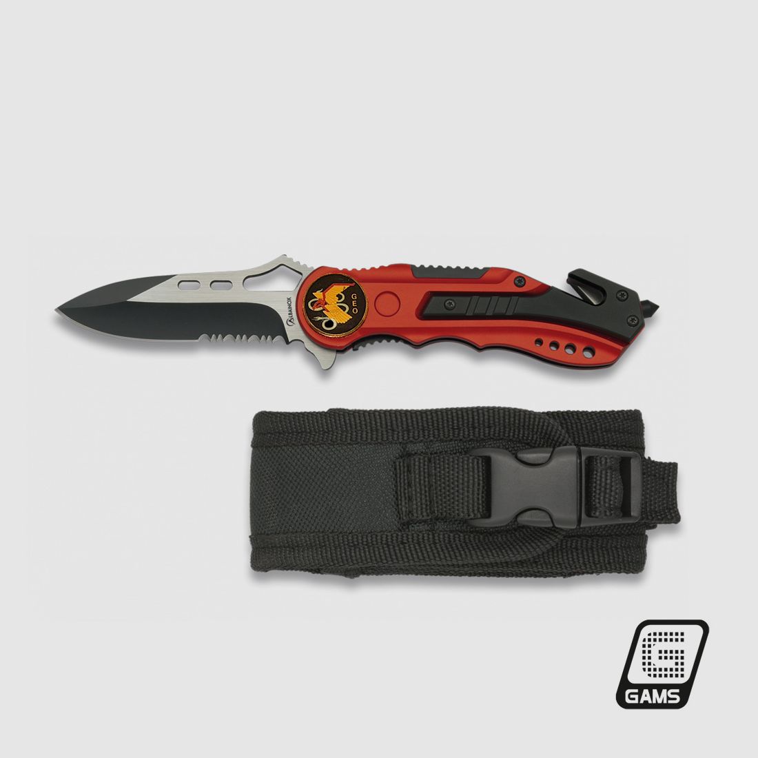 Taktisches Messer Albainox mit Holster, Bild 2 von 2