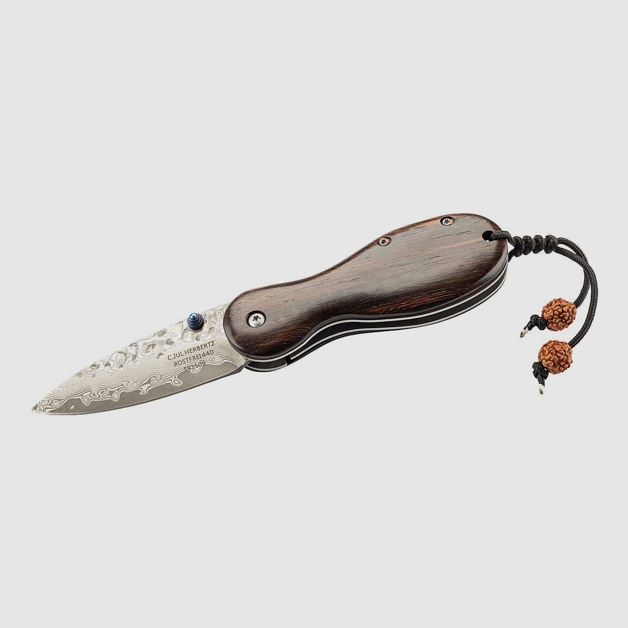 Einhandmesser - 35-lagiger Damast,6,5cm Klinge