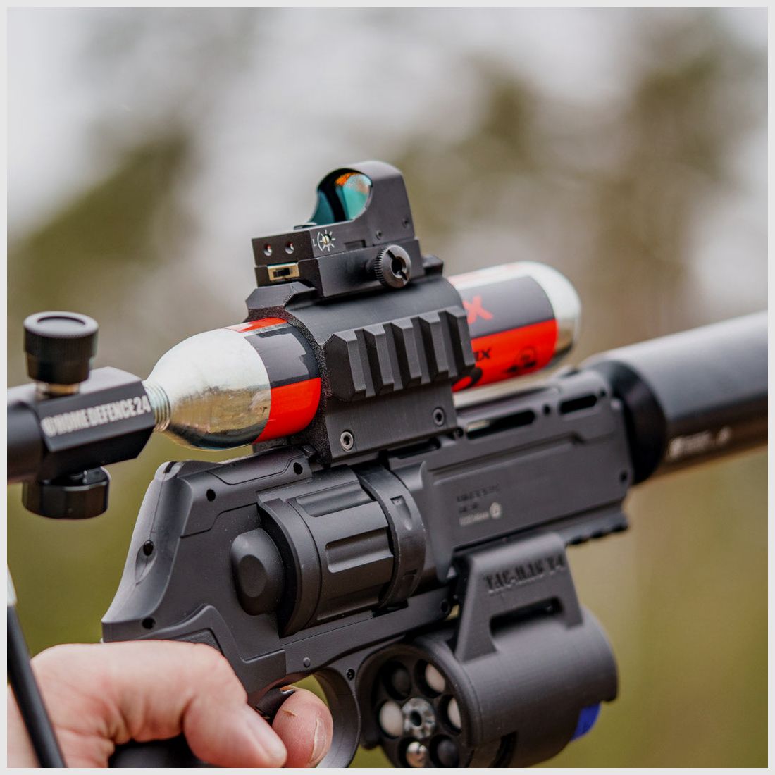 BOTTLE CLAMP | 3x Picatinny Schiene | HDR50 | HDR68 | HDB68 | 88g Kapsel