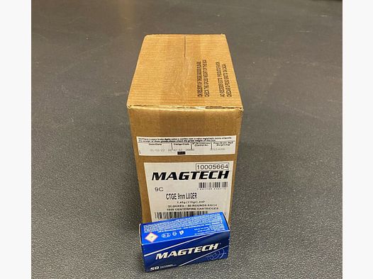 Magtech	 9mm Para Magtech 115grs JHP - Code 9C - 1000 Stück