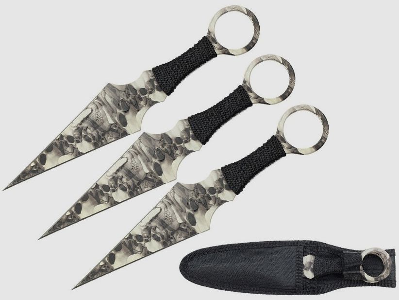 Kunai 3er Set Wurfmesser Camo