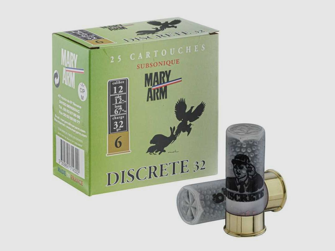 Mary-Arm subsonic cartridges - Cal. 12/67 - Mary-Arm - Subso 12/67 p6 Box 25, image 1 of 4