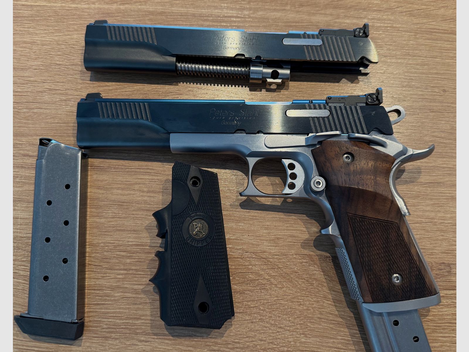 Peters Stahl Multicaliber 6“ en calibre .45ACP & échange 9mm Para