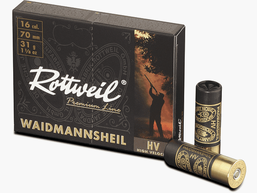 Rottweil Waidmannsheil Plastik 16/70 2,7 mm - 10 Stk.