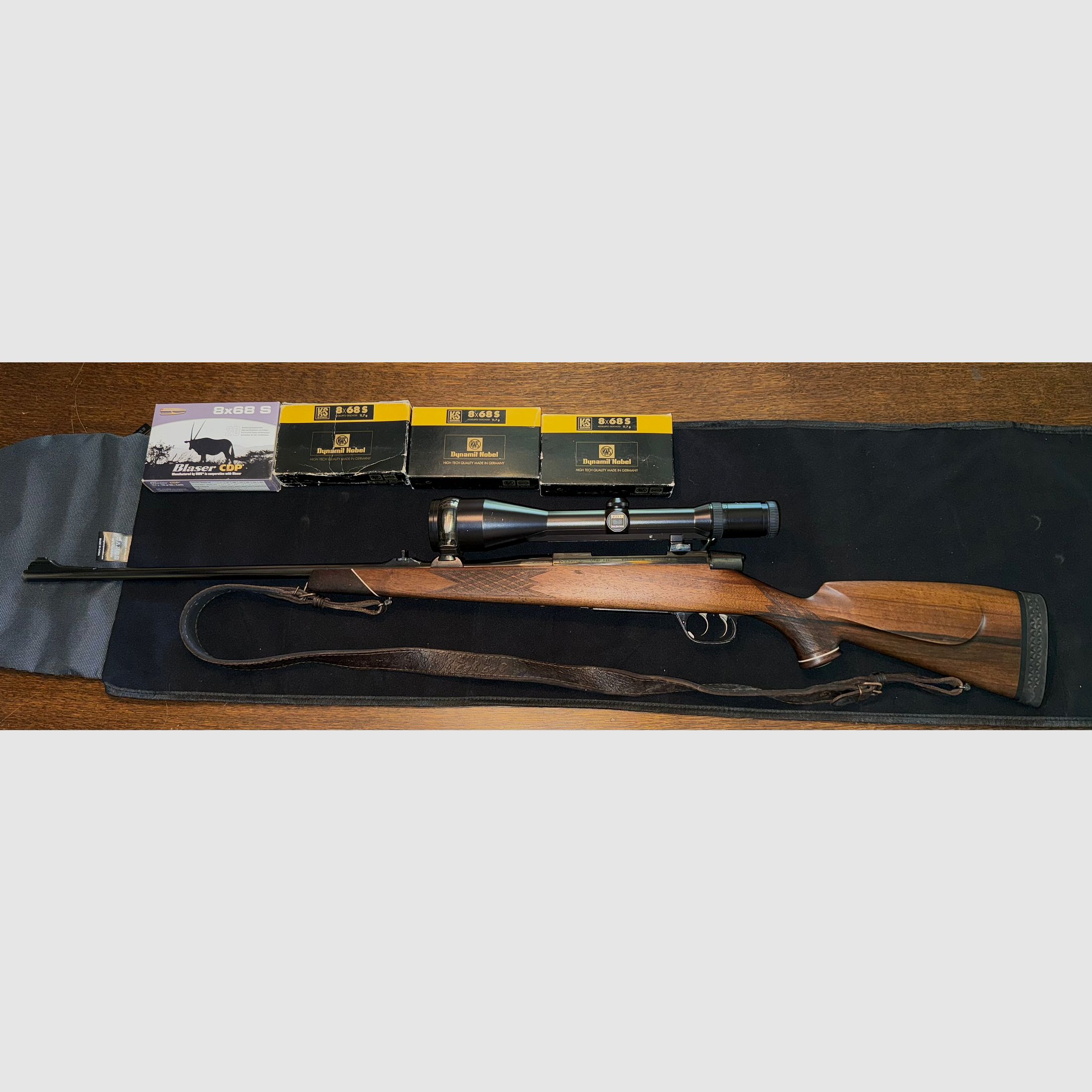 Voere 8x68S Zeiss Diavari ZM 3-12x56 T inkl. Munition
