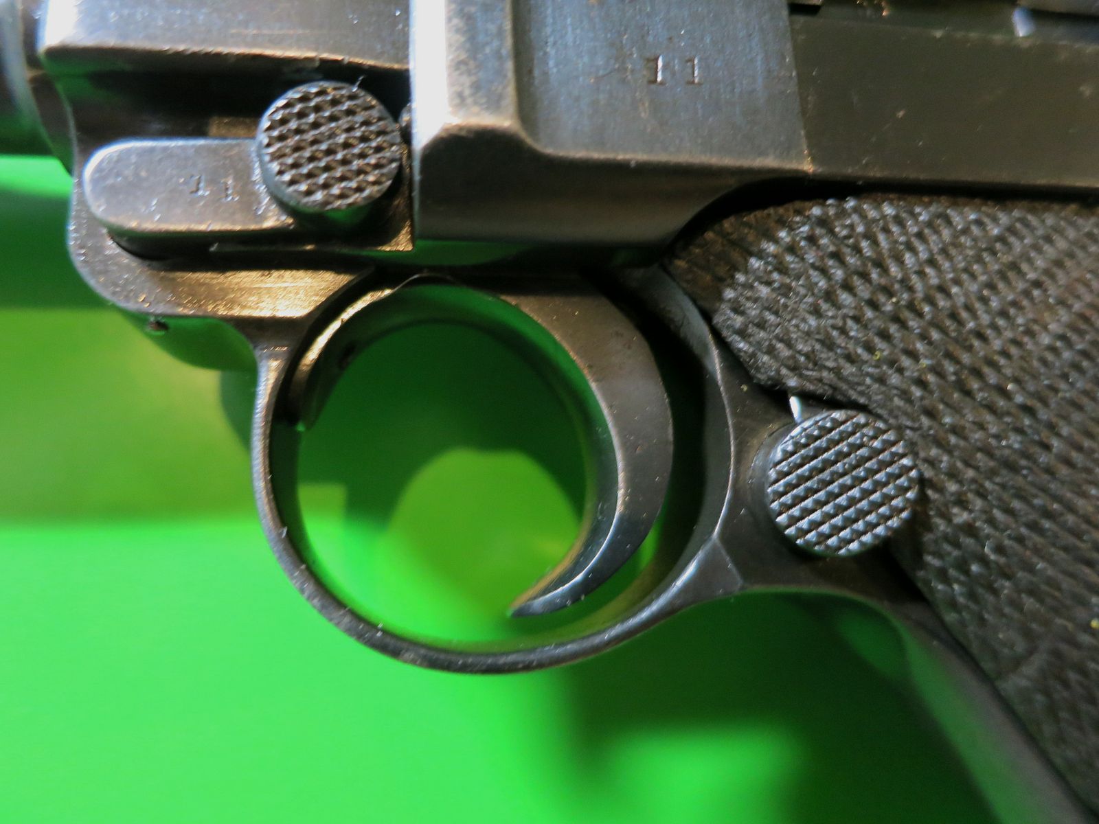German arms and ammunition factories (DWM) 1918, long pistol 08 P08, Ari P08 (artillery), 9 mm Luger #48