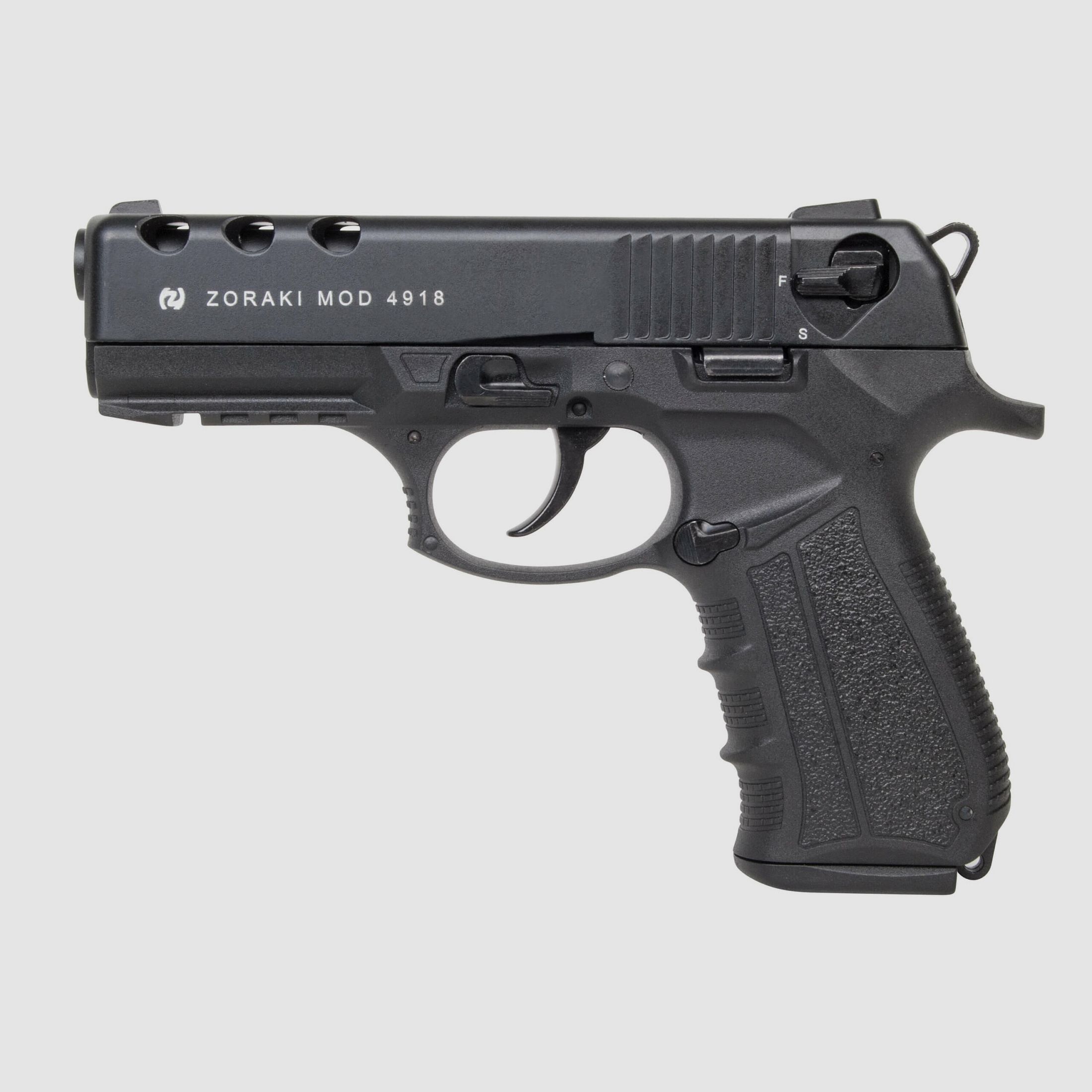 Zoraki 4918 Schwarz SRS-Pistole 9mm P.A.K.