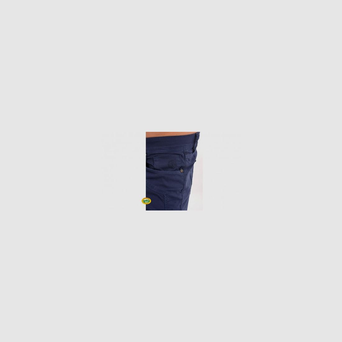 JECKERSON Pantalon microquadro bleu, image 2 sur 2