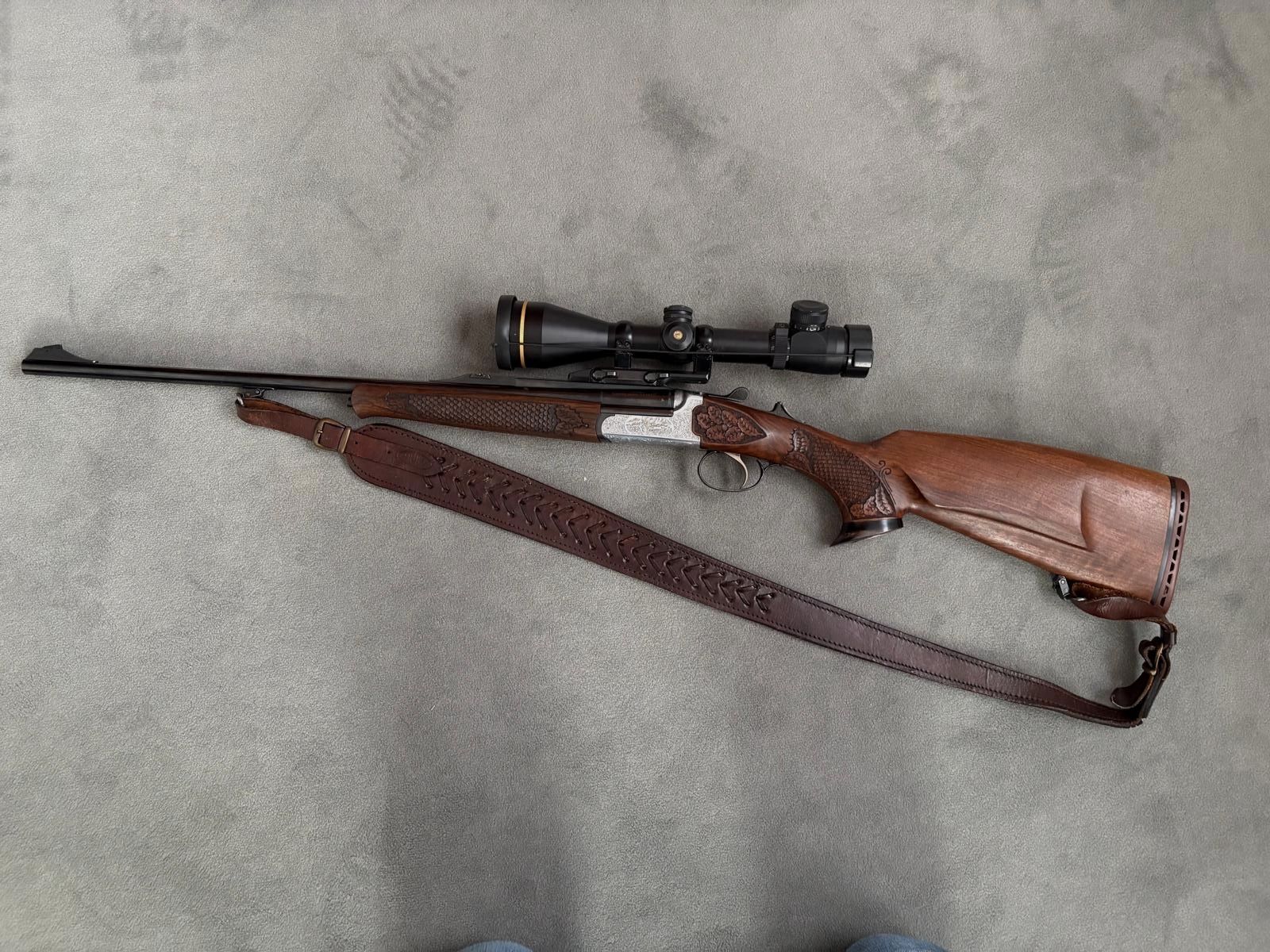 Kipplaufbüchse Sabatti 98, inkl. Optik, Waffenkoffer und Munition