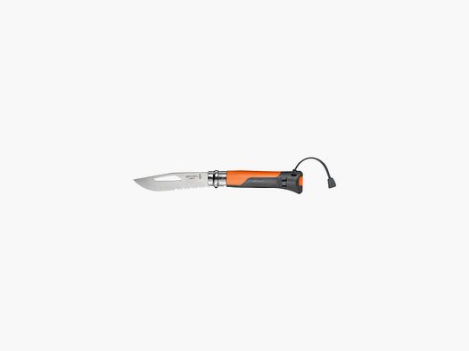 Opinel 08 Outdoor Messer Klinge inox Griff Polymer orange