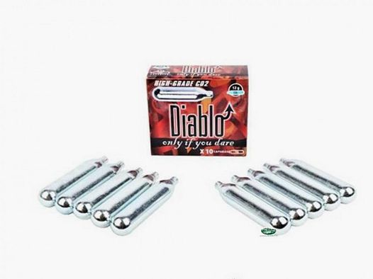 JS Diablo CO2 cartridges 12g, pack of 10 pieces