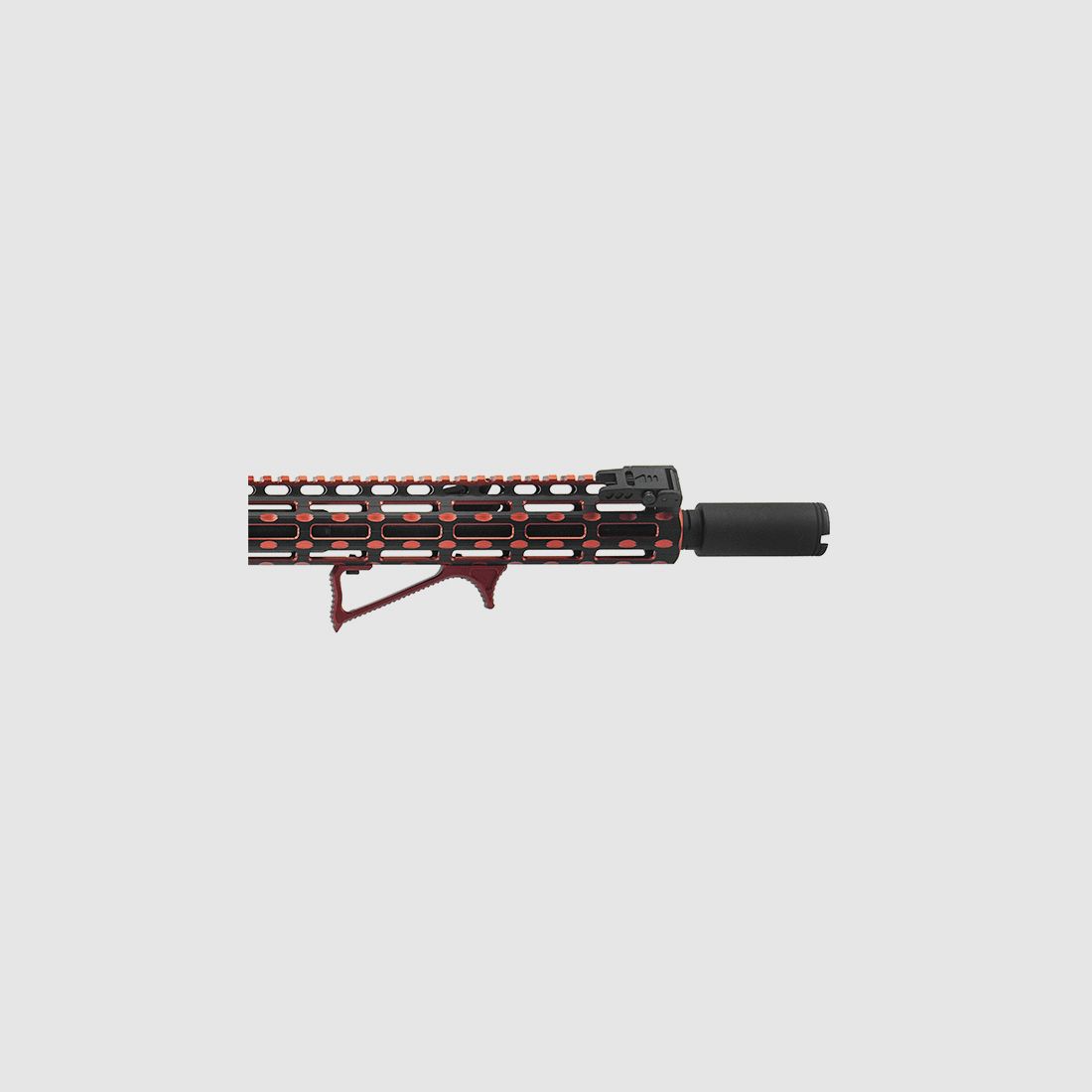 UTG® Ultra Slim abgewinkelter Vordergriff, M-LOK®, Mattrot