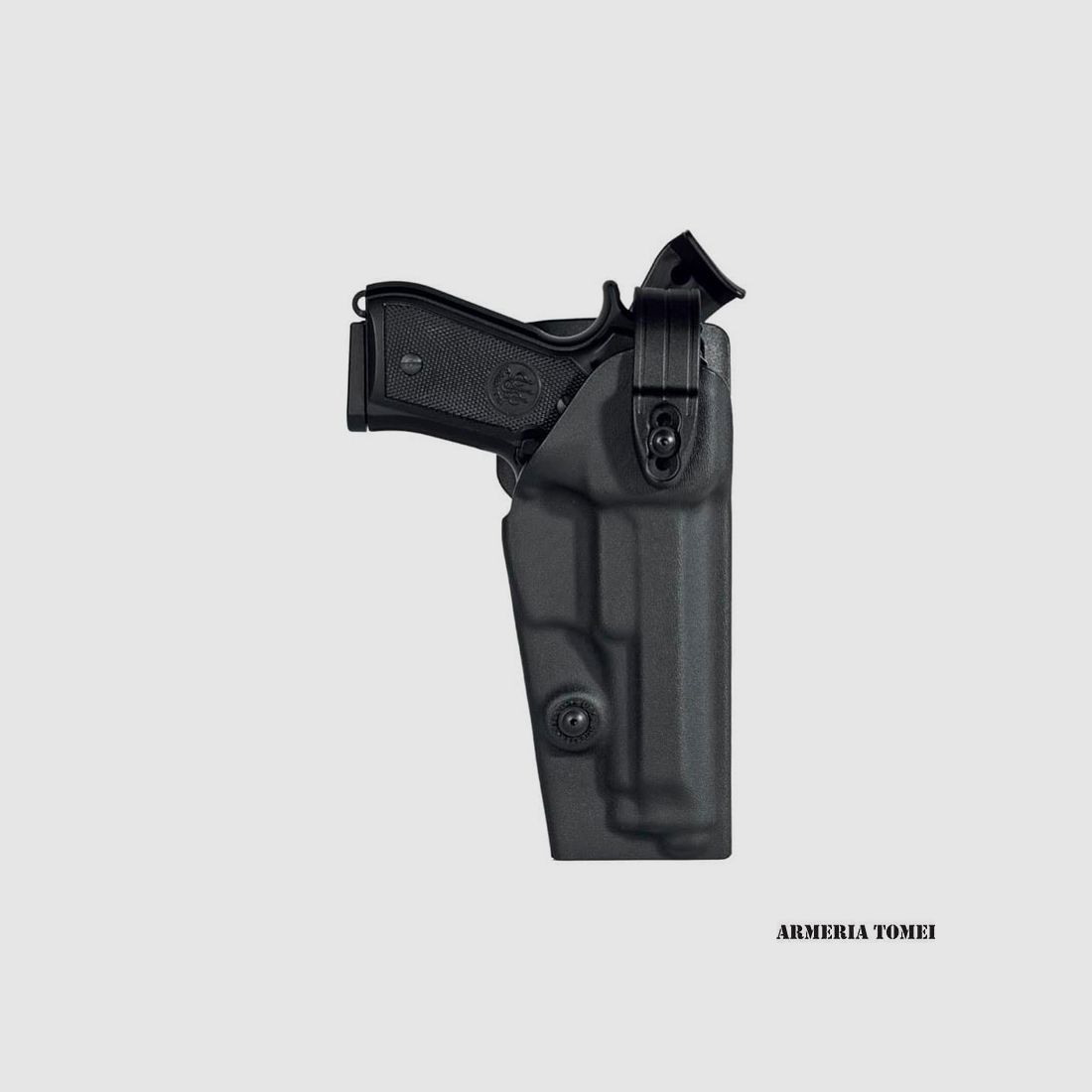 VEGA HOLSTER – POLYMER HOLSTER “DUTY SAFETY” WITH SUPERIOR SAFETY SYSTEM AND ADJUSTABLE ROTATING STRAP | FOR TANFOGLIO FORCE/POLICE/PRO NEW GEN, image 1 of 2