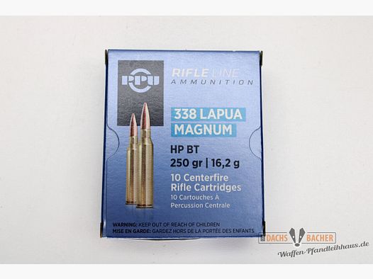 PPU Prvi Partizan .338 Lapua Magnum 16.2g/250gr HP BT 10 rounds