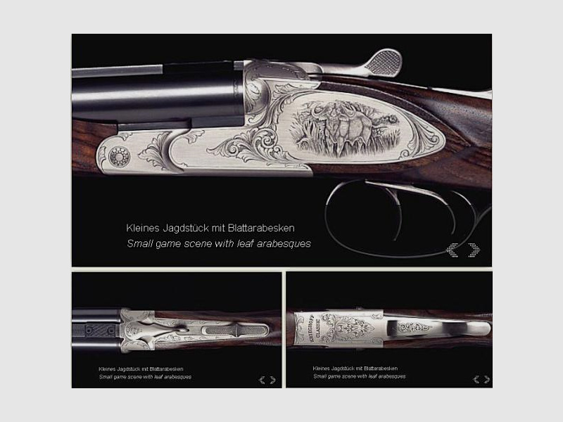 KRIEGHOFF Mehrpreis für Neuwaffe Gravur: Seitenplatte III Optima-Ultra-Classic-Hubertus