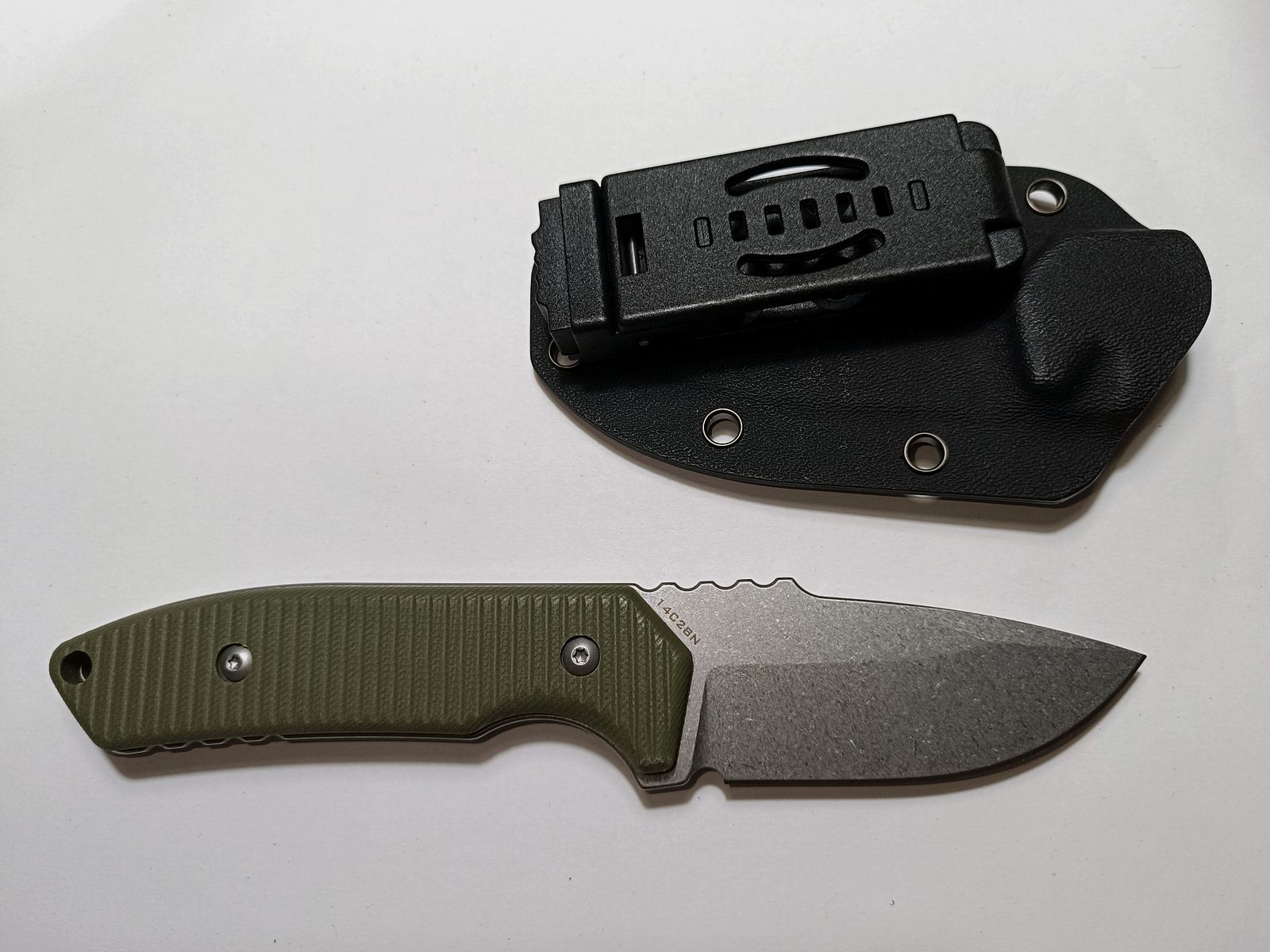 Coltello fisso – Sandvik 14C28N, G10, Bushcraft, Outdoor, Survival, coltello da caccia, immagine 2 di 5