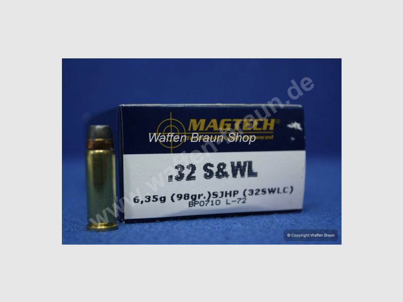 Magtech.32S&W SJHP 98GRS A50 #32SWLC