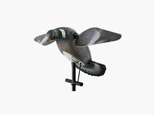 Motorized Pigeon Stamp with Rotating Wings