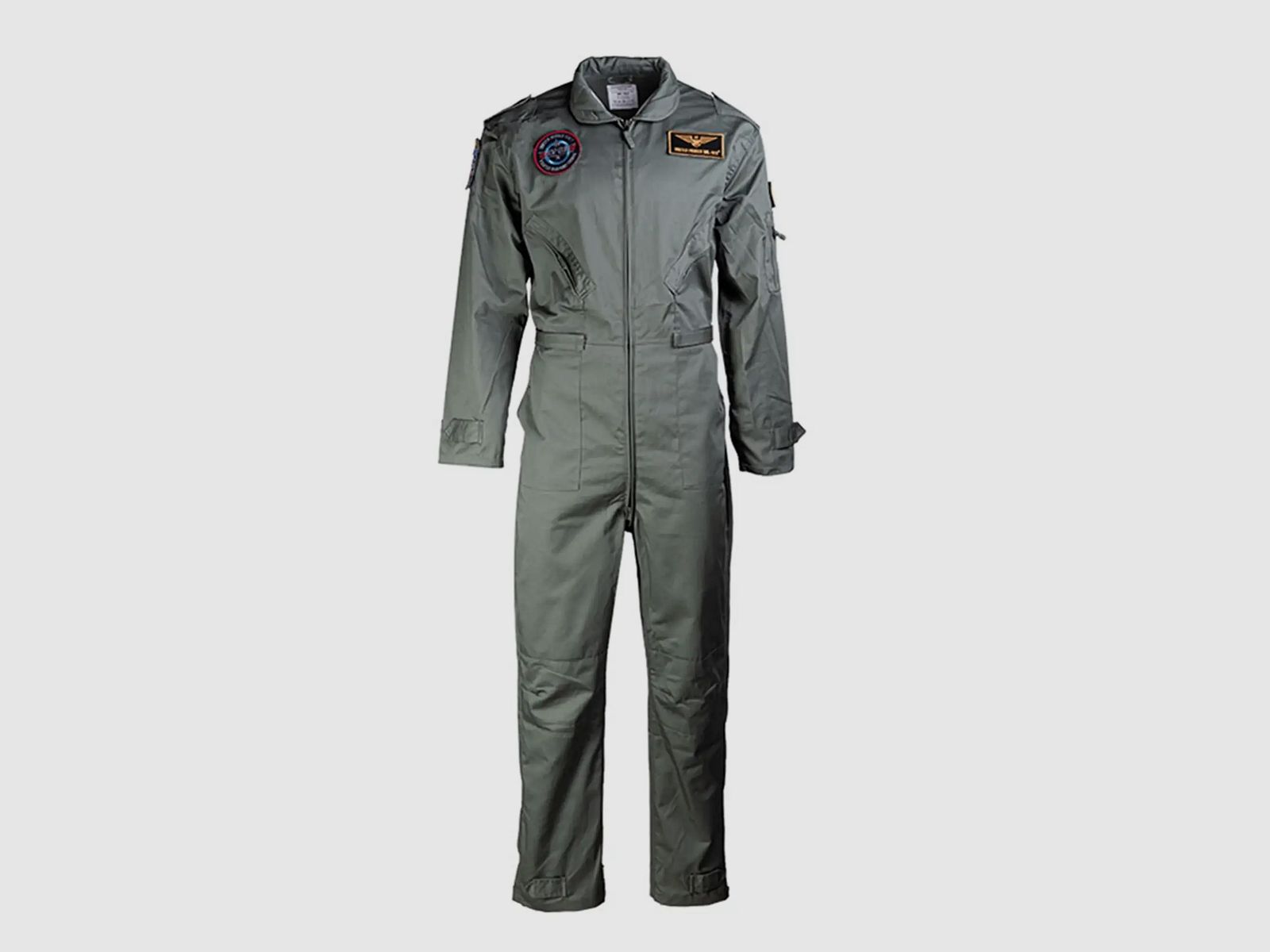 Mil-Tec Combinaison de Vol Enfant avec Insigne - Olive / 3XL-188