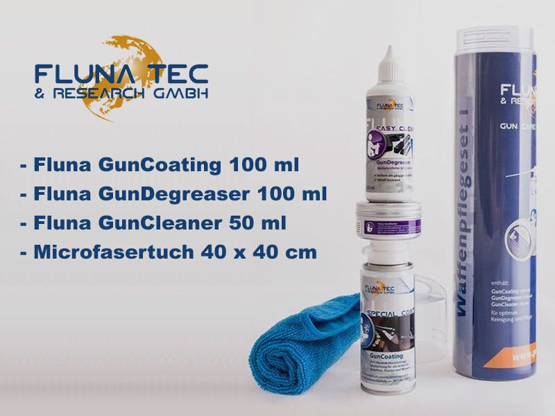 Fluna Tec Waffenpflege Set GUN CARE 1, Entfetter, Reiniger, Beschichtung