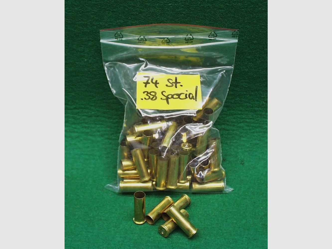 Fiocchi 74 Hülsen, einmal abgeschossen