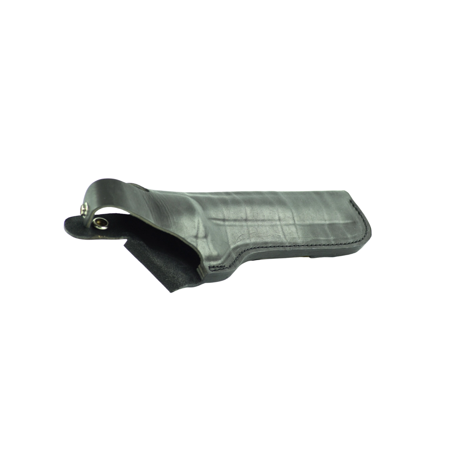 Holster à tir rapide noir avec boucle de ceinture pour revolver de 7 1/2" et 8" à double action, image 2 sur 2