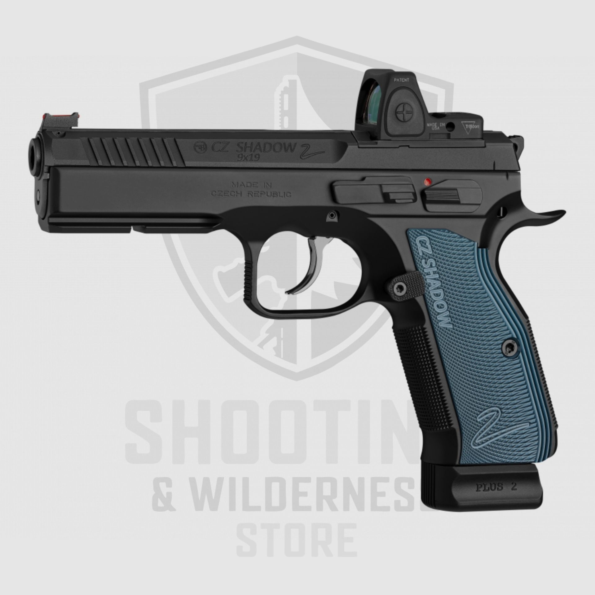Pistolet CZ Shadow 2 OR Black-Blue, image 3 sur 4